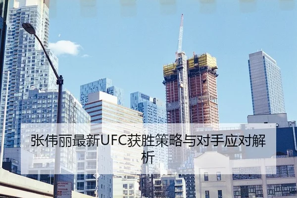 张伟丽最新UFC获胜策略与对手应对解析